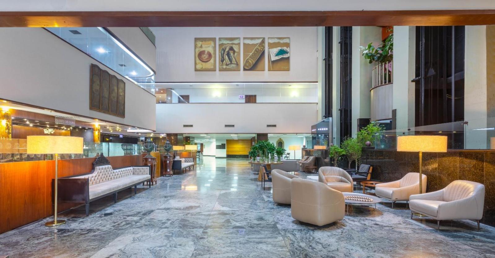 Ouro Minas Hotel Belo Horizonte, Dolce By Wyndham Eksteriør bilde Lobby