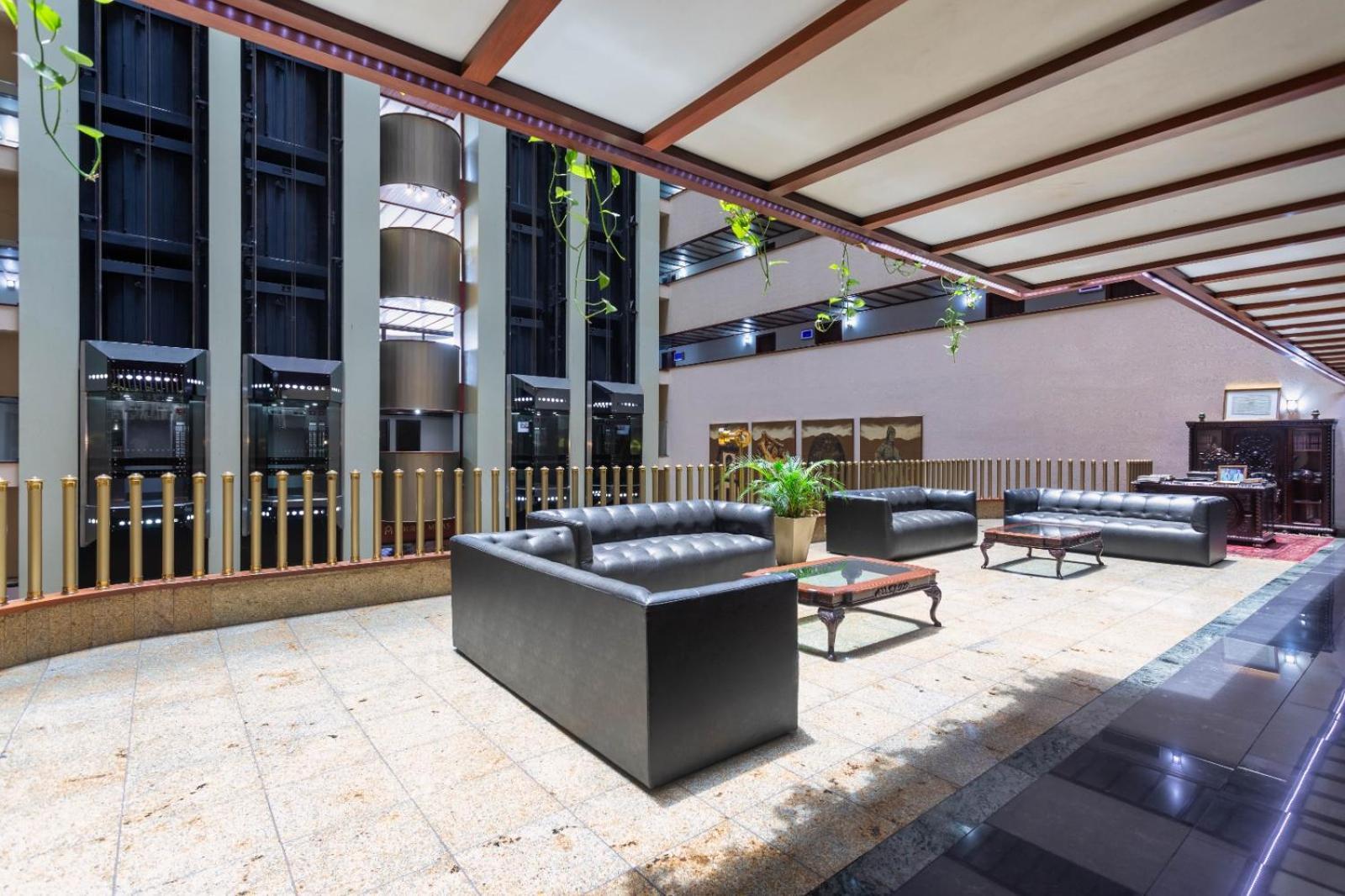Ouro Minas Hotel Belo Horizonte, Dolce By Wyndham Eksteriør bilde Lobby