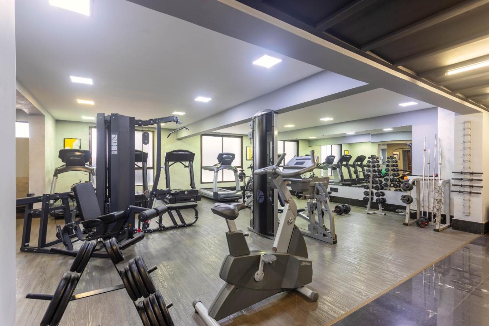 Ouro Minas Hotel Belo Horizonte, Dolce By Wyndham Eksteriør bilde The gym at the hotel